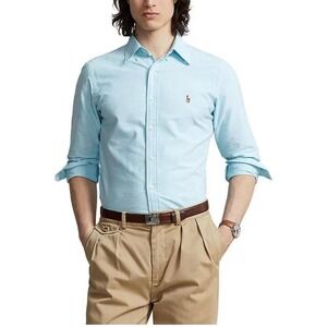 Ralph Lauren Men's Light Blue Oxford Button Shirt Long Sleeve Classic Fit XL